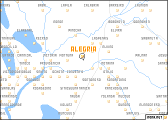 map of Alegría