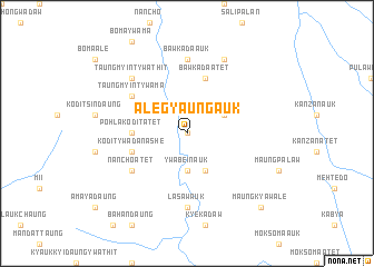 map of Alegyaung Auk