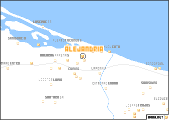 map of Alejandría