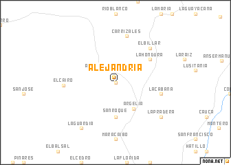 map of Alejandría