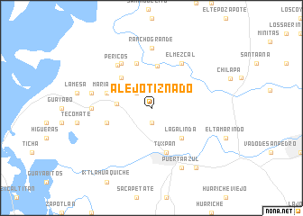 map of Alejo Tiznado