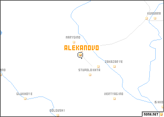 map of Alekanovo