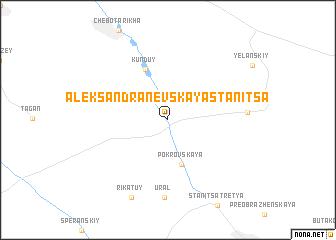 map of Aleksandra-Nevskaya Stanitsa