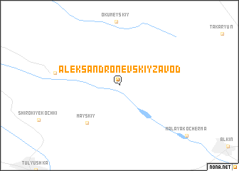 map of Aleksandro-Nevskiy Zavod