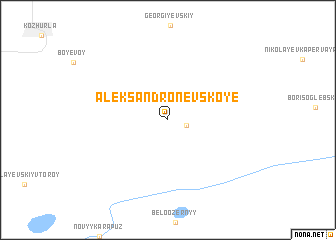 map of Aleksandro-Nevskoye