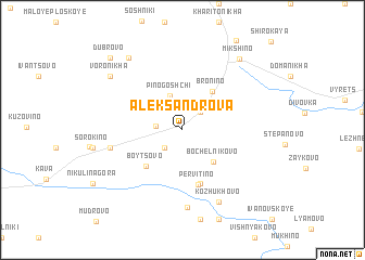 map of Aleksandrova