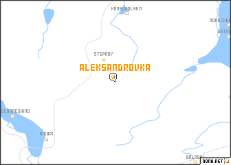 map of Aleksandrovka