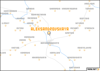 map of Aleksandrovskaya