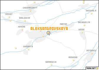 map of Aleksandrovskaya