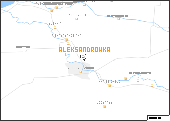 map of Aleksandrowka