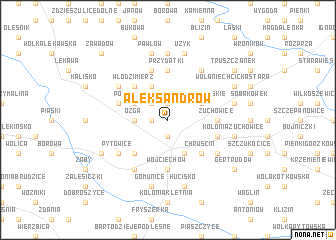 map of Aleksandrów