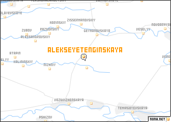 map of Alekseyetenginskaya