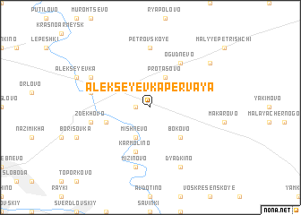 map of Alekseyevka Pervaya