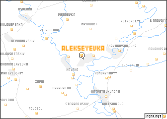 map of Alekseyevka