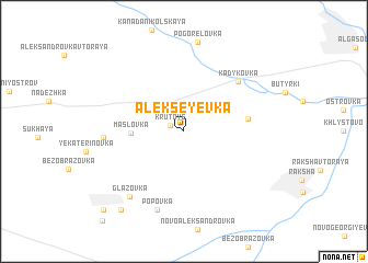 map of Alekseyevka