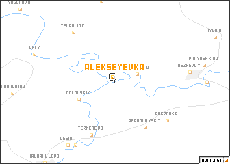 map of Alekseyevka