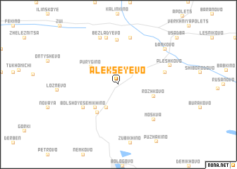 map of Alekseyevo