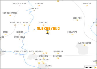 map of Alekseyevo