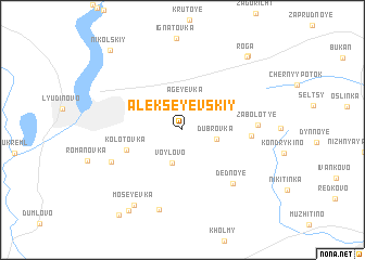 map of Alekseyevskiy