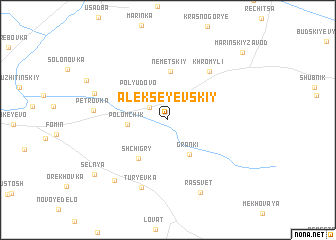 map of Alekseyevskiy