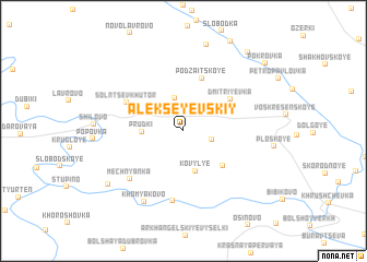 map of Alekseyevskiy