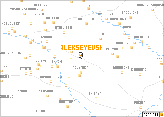 map of Alekseyevsk