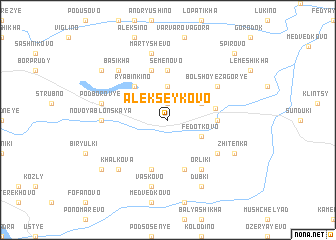 map of Alekseykovo