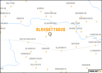 map of Alekseytsevo