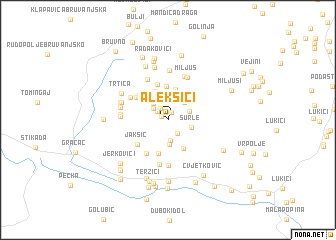 map of Aleksići