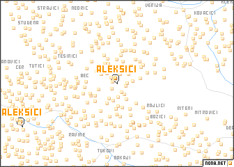 map of Aleksići