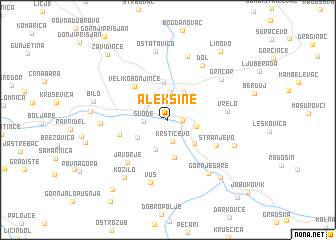 map of Aleksine