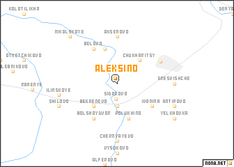 map of Aleksino