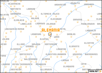 map of Alemania