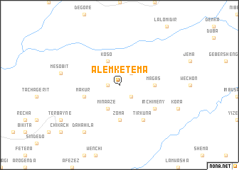 map of ‘Alem Ketema