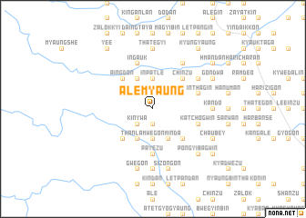 map of Alèmyaung