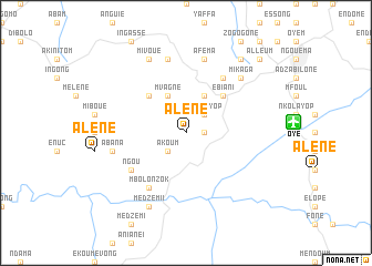 map of Alène