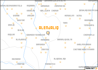 map of Alenjālīq