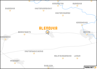 map of Alënovka