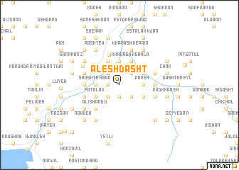 map of Ālesh Dasht