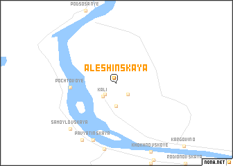 map of Alëshinskaya