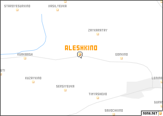 map of Alëshkino