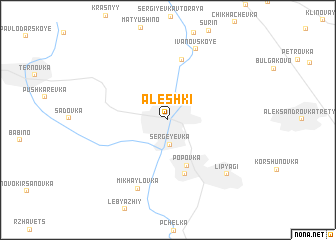 map of Alëshki