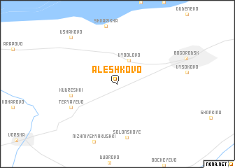 map of Alëshkovo