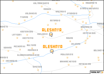 map of Aleshnya