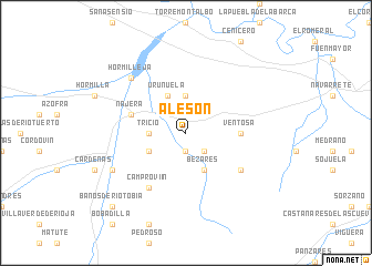 map of Alesón