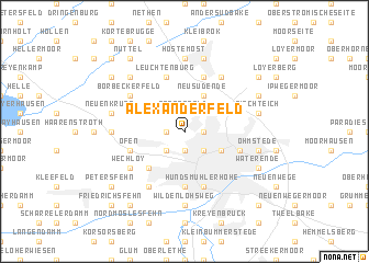 map of Alexanderfeld