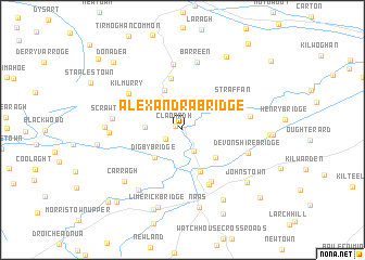 map of Alexandra Bridge