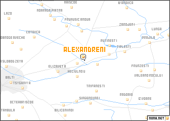 map of Alexăndreni