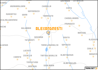 map of (( Alexandreşti ))