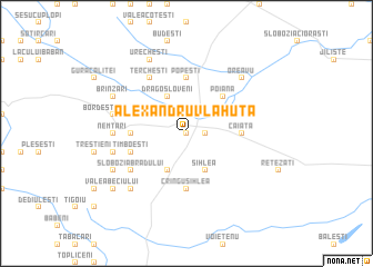 map of Alexandru Vlăhuţă